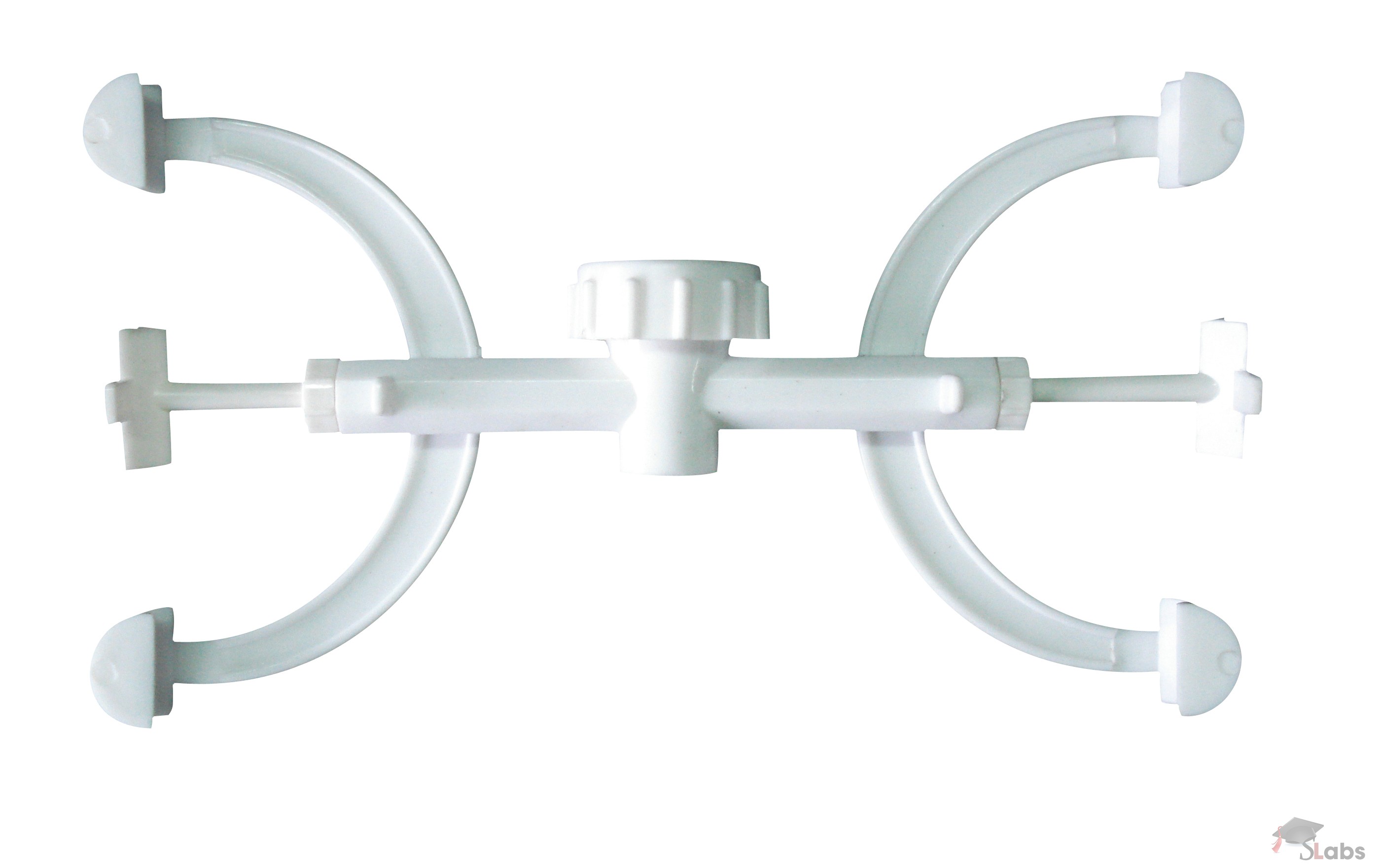 United Scientific 45102 Polypropylene Double Fisher Burette Clamp Pack of 6 