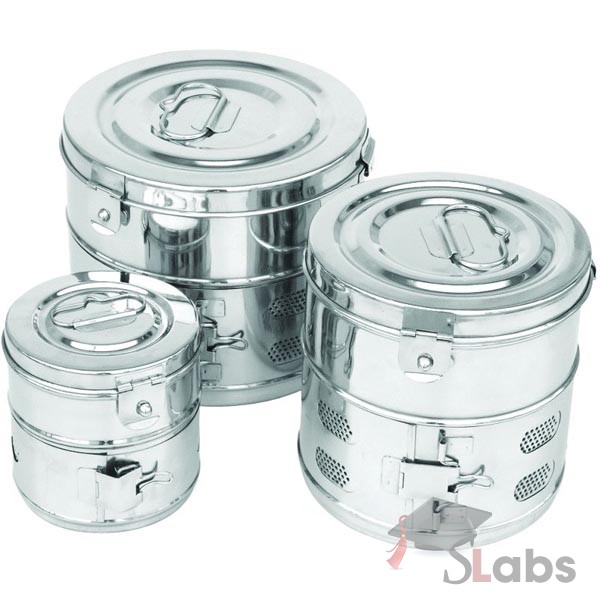Hospital Dressing Drums (Stainless Steel)