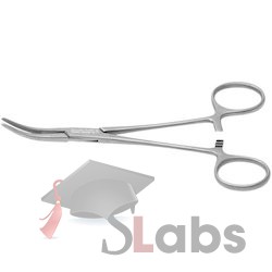 Curved Surgical Forceps