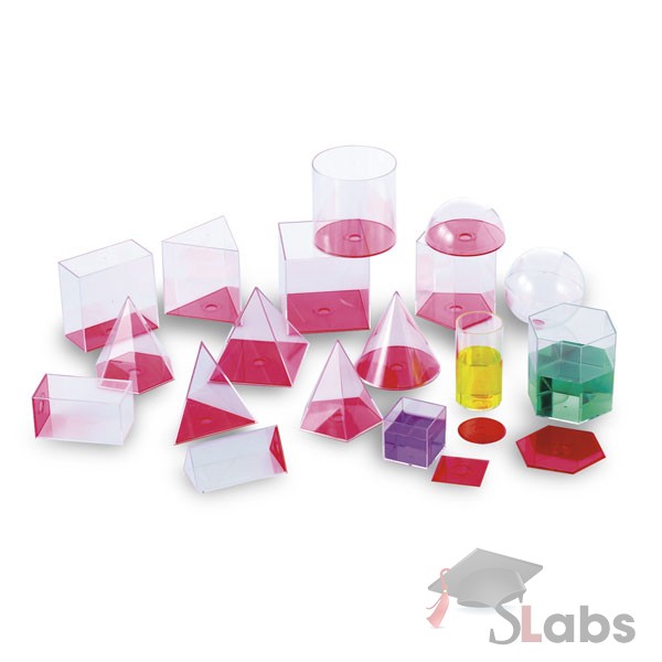 3D Solids Set 4″, Transparent