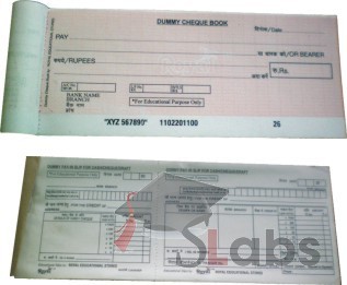 Dummy Banking Cheque Book