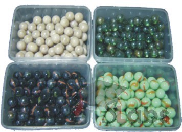 Set Of Pearl Marbles